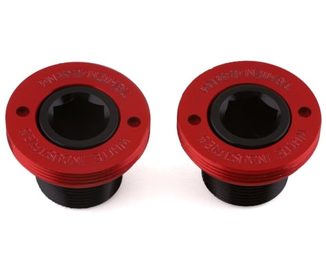 White Industries MR30 Crank Extractor Cap & Bolt Kit (Red)